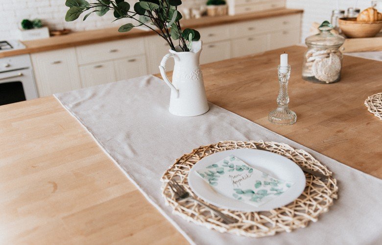 caminho de mesa decoração