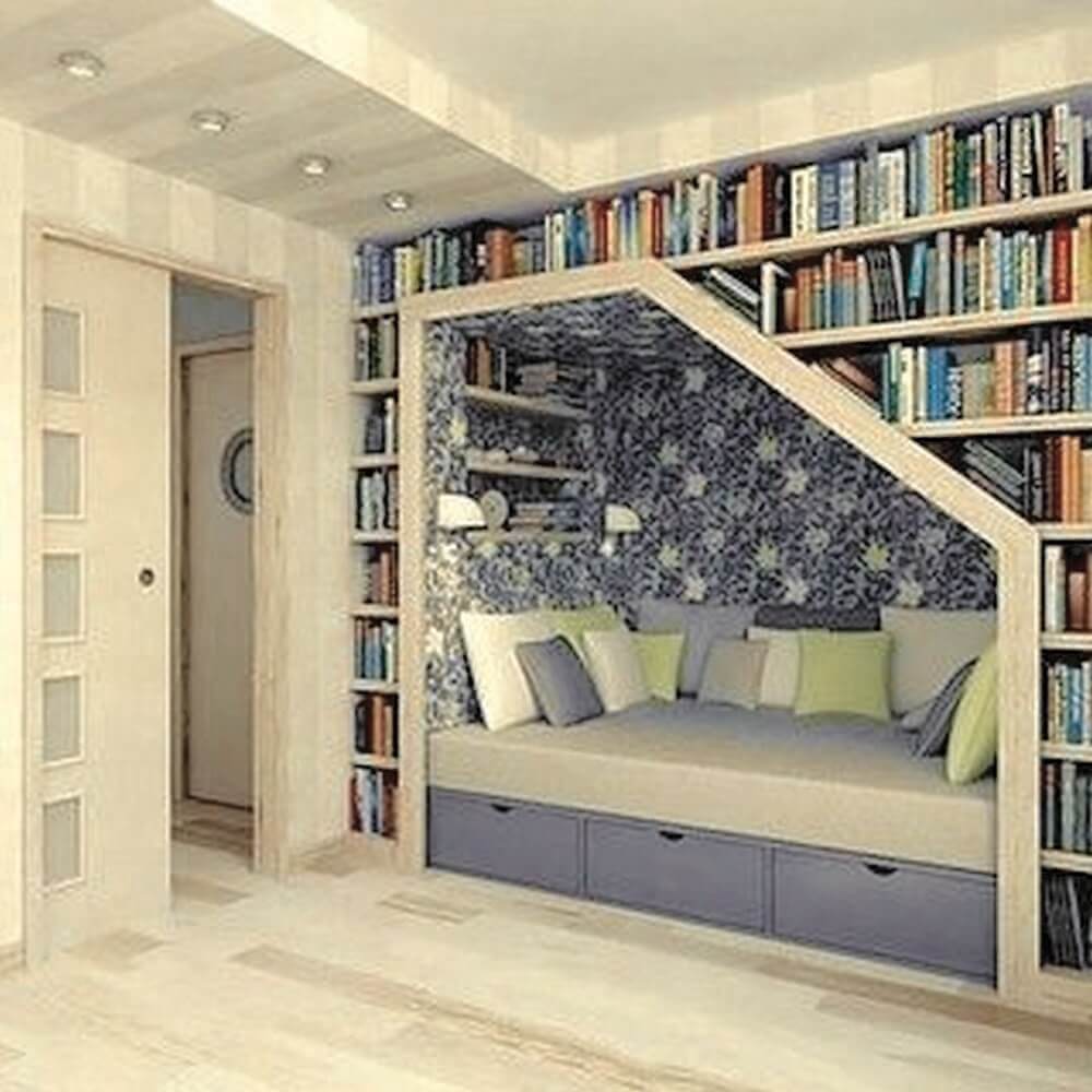 cantinho da leitura no quarto