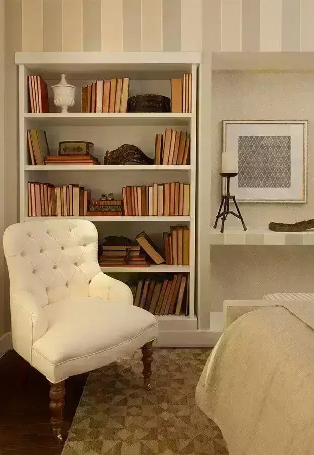 cantinho de leitura romântico quarto casal