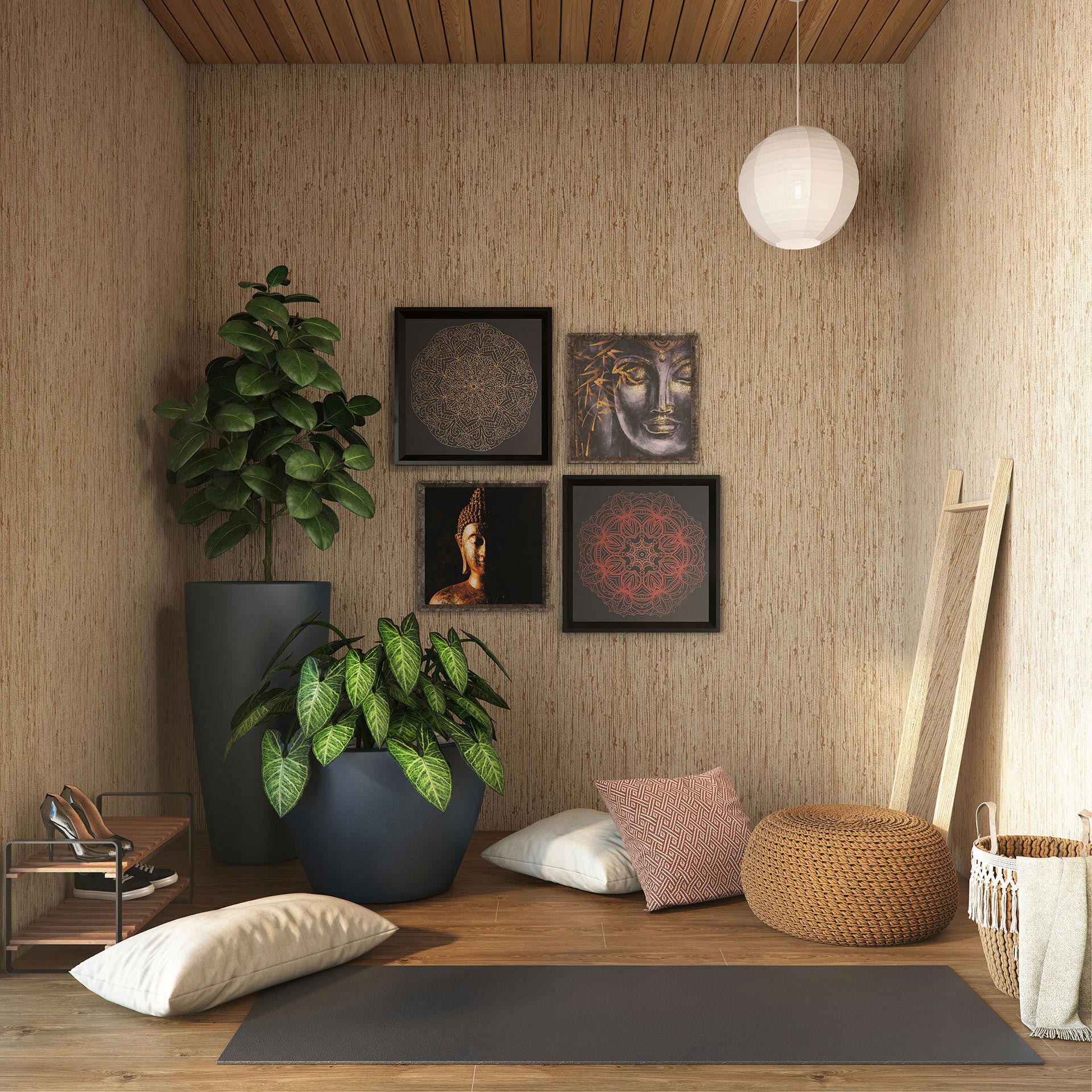 cantinho zen decoração pequena