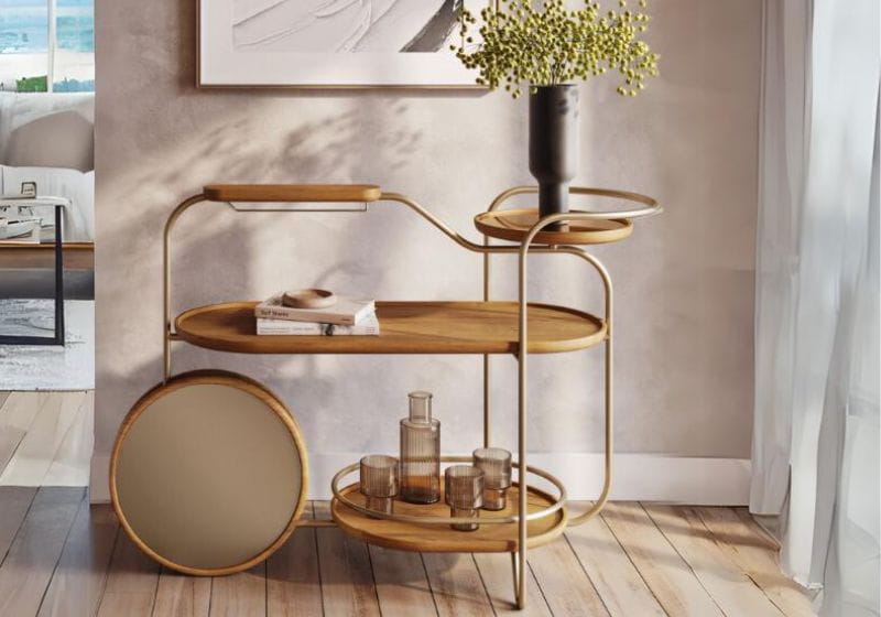 carrinho bar decoração