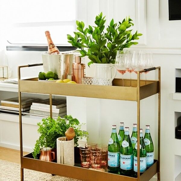 ideias de decoração carrinho bar moderno e luxuoso