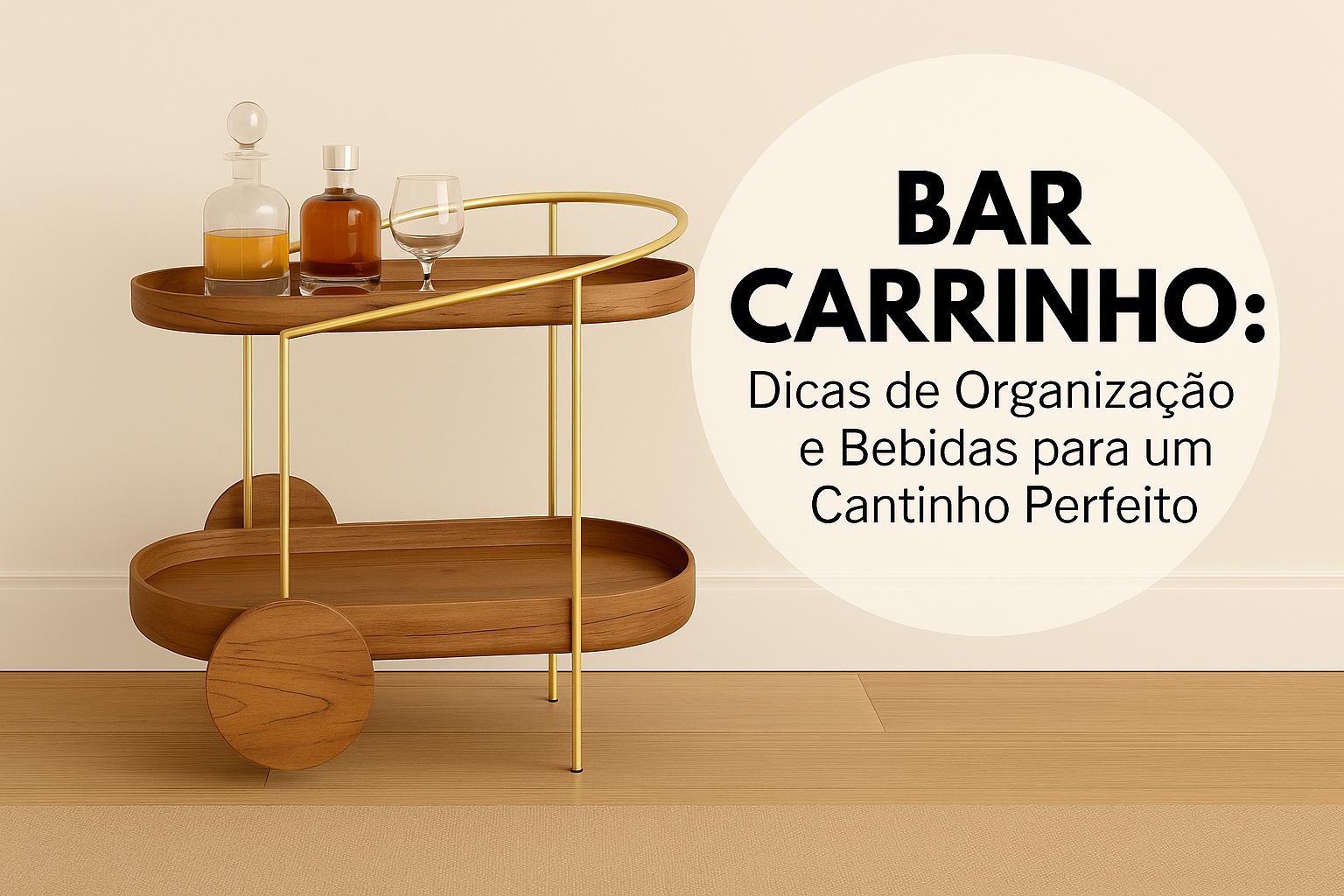 ideias de decoração carrinho bar moderno e luxuoso