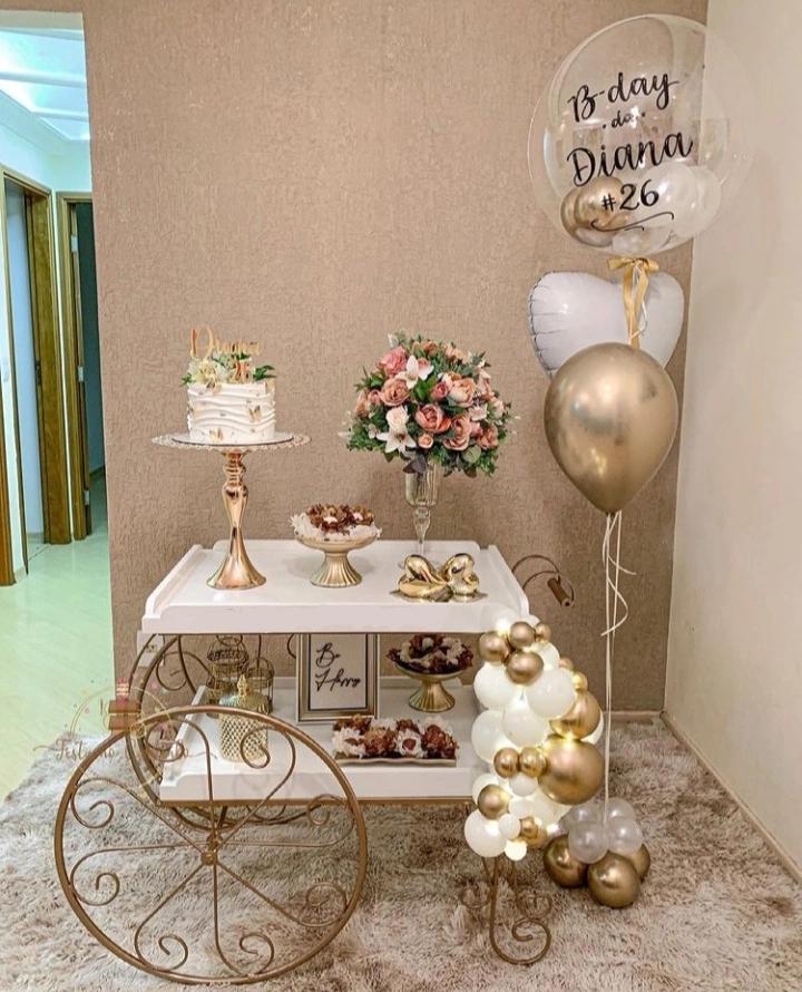 carrinho para decoração de festa