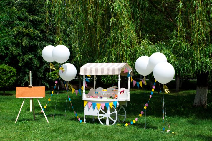 carrinho de festa comprar versus alugar