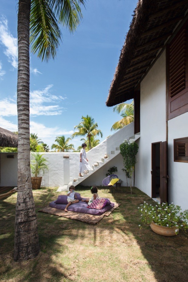 casa com quintal gramado