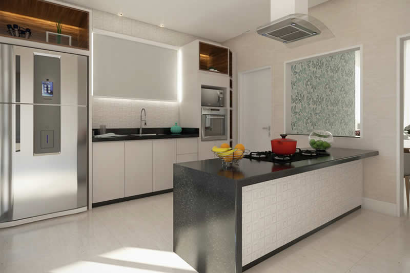 projetos sala e cozinha integradas