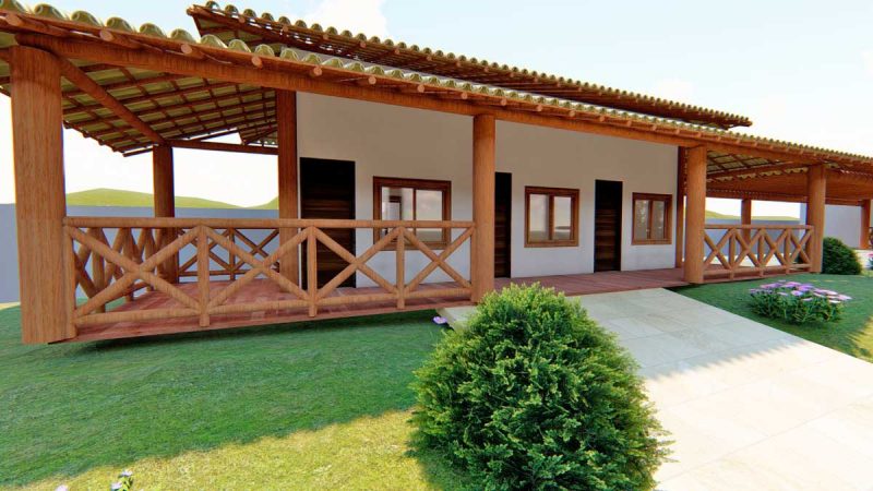 Casas de campo eucalipto