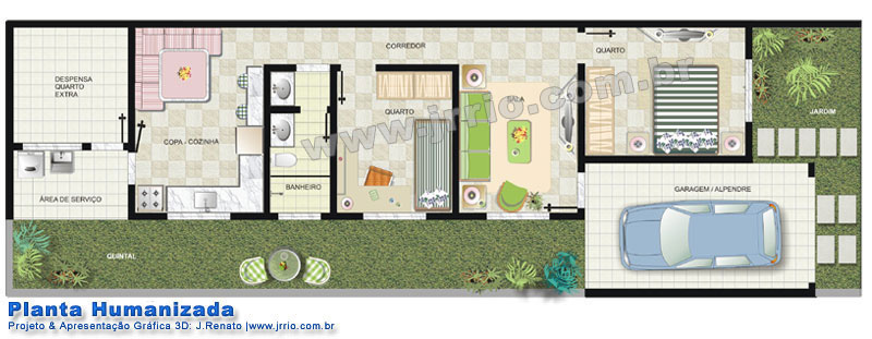 como aproveitar terreno estreito