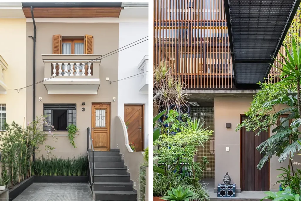 projeto casa em terreno estreito com 2 quartos