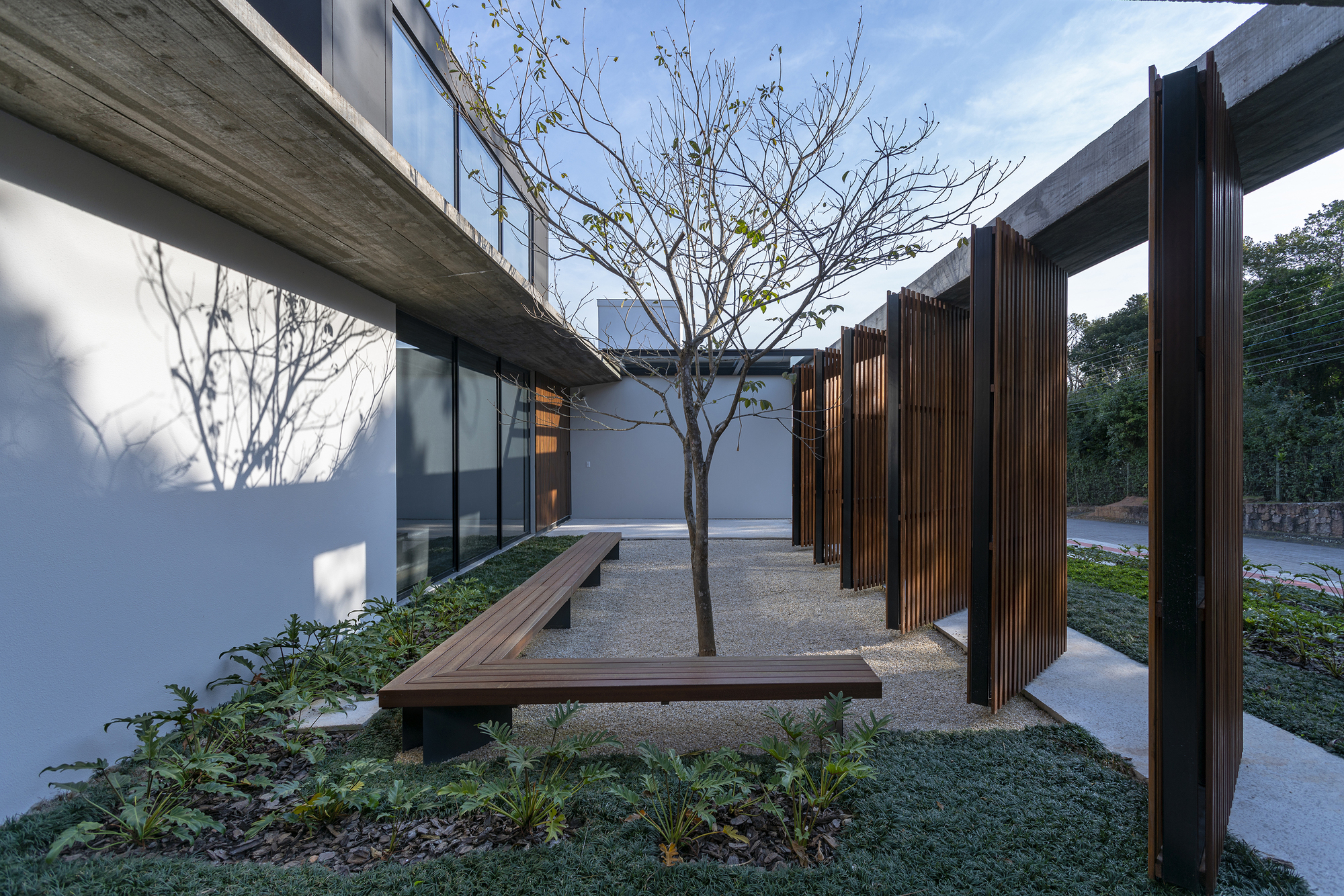 casa com pátio interno