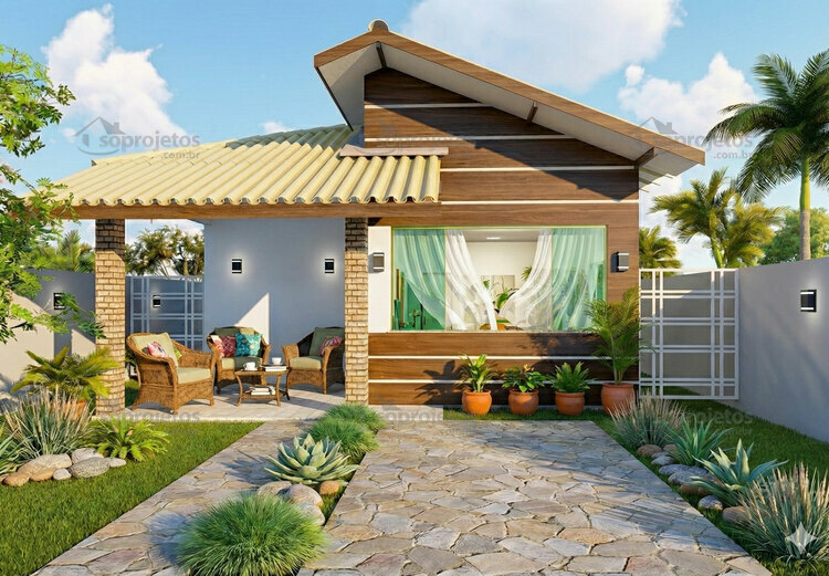 casa pátio moderna
