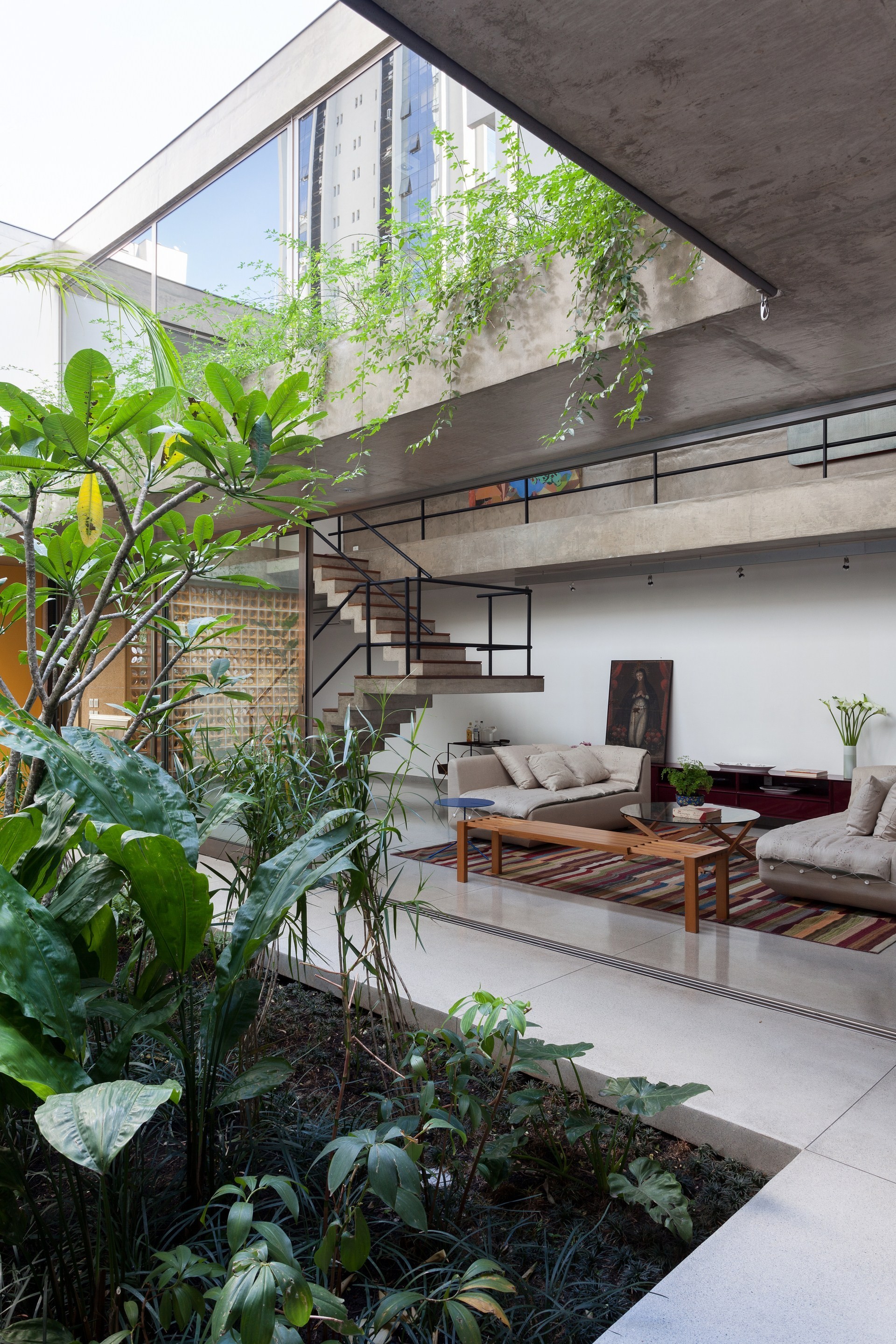 casa pátio contemporânea