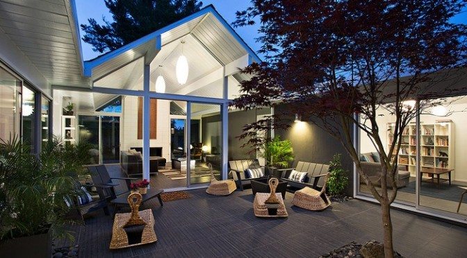 casas com pátio integrado