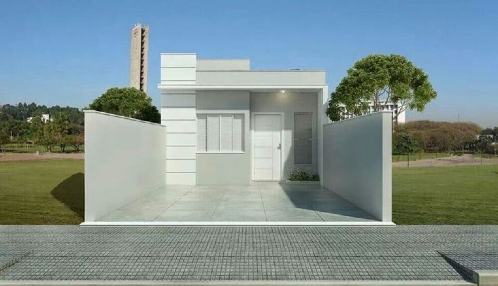 plantas de casas pequenas modernas 2 quartos