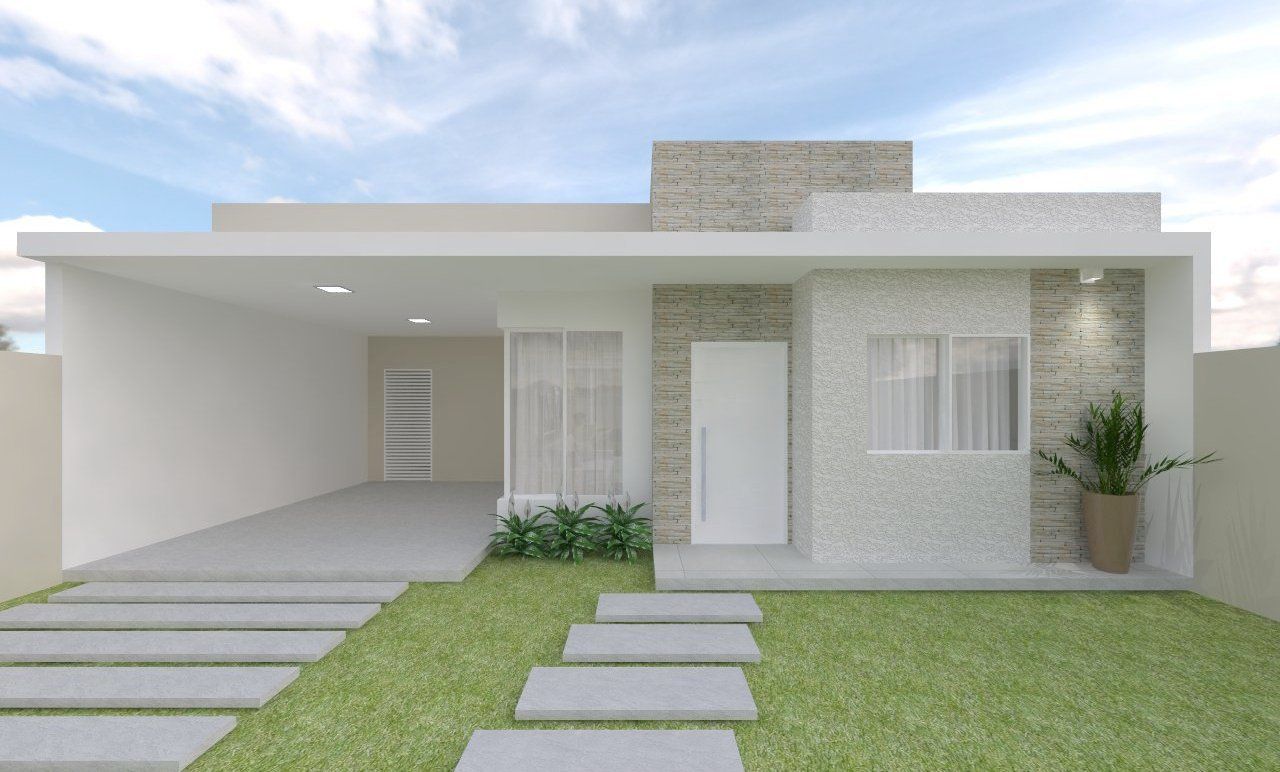 modelos de casas pequenas modernas com varanda