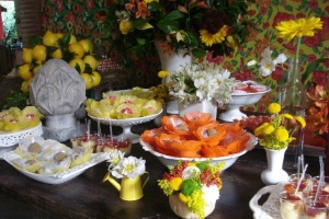 decoração de mesa de casamento junino