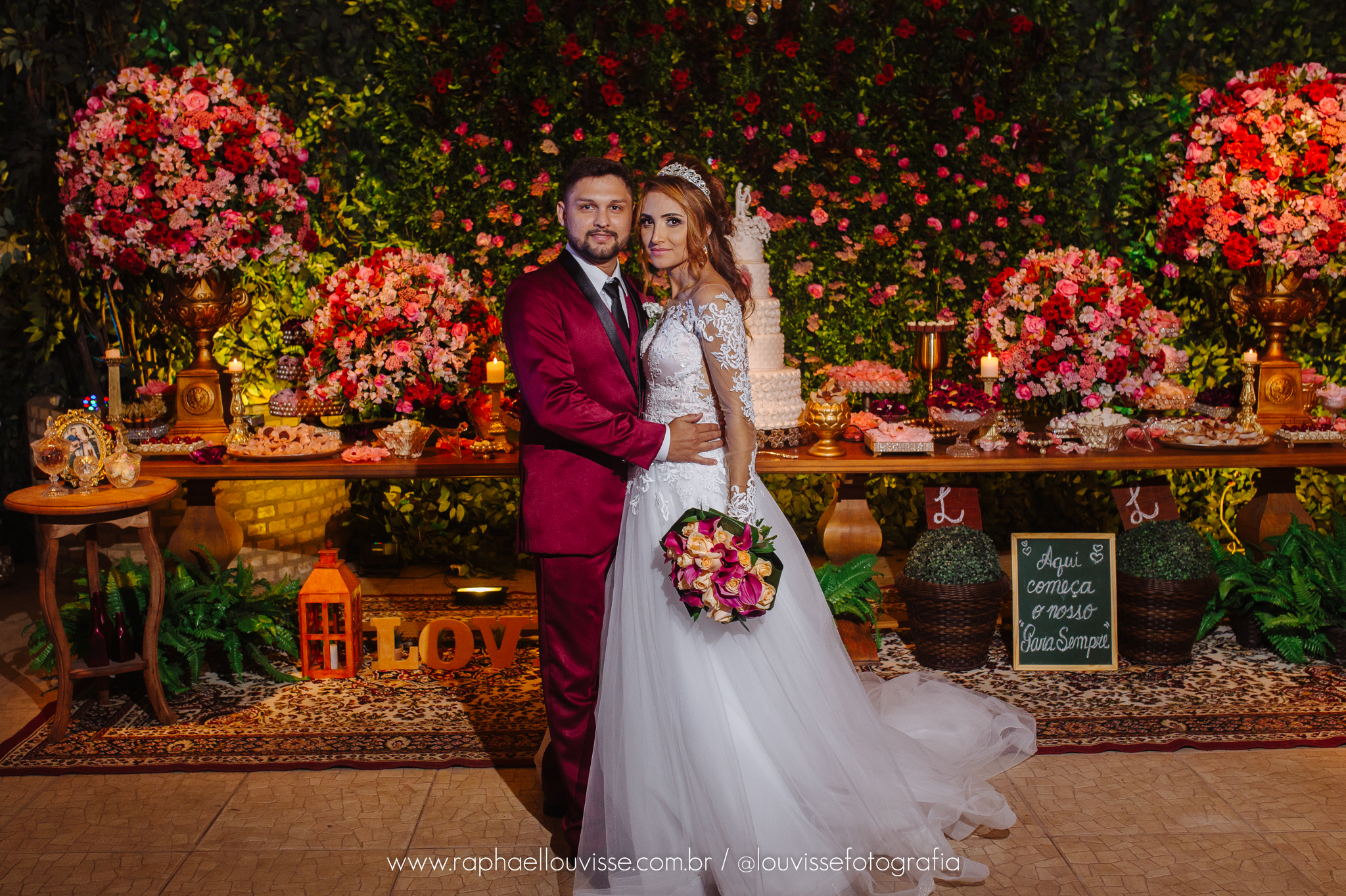 casamento marsala e dourado