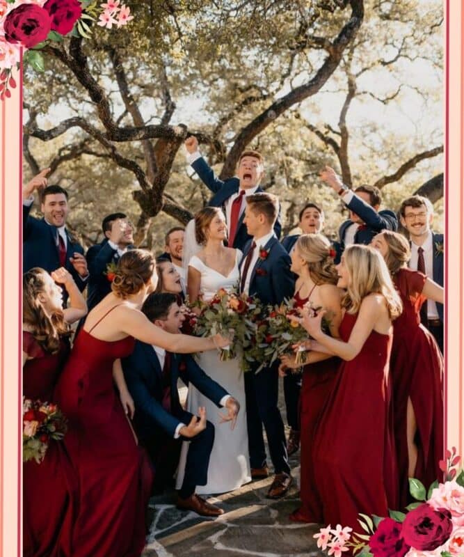 cores que combinam com marsala para casamento