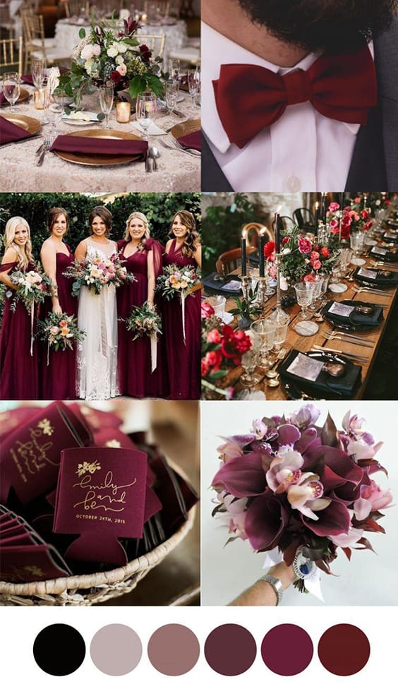 casamento marsala e verde