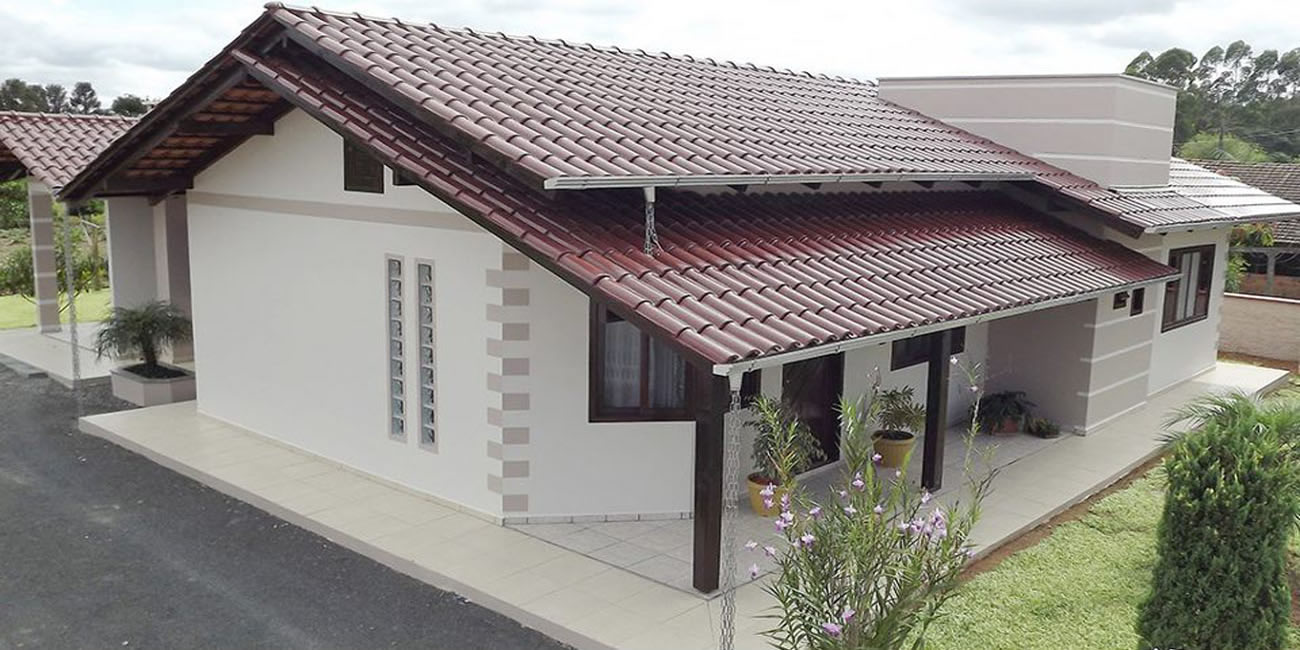 casas com telhados diferentes