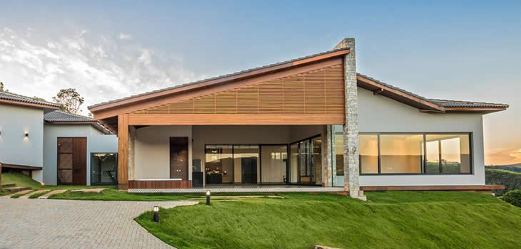 casas com telhados diferentes