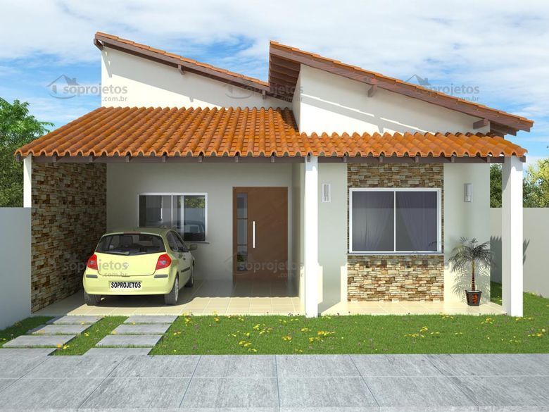 telhado borboleta para casas pequenas