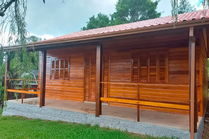 plantas baixas casas de madeira pequenas