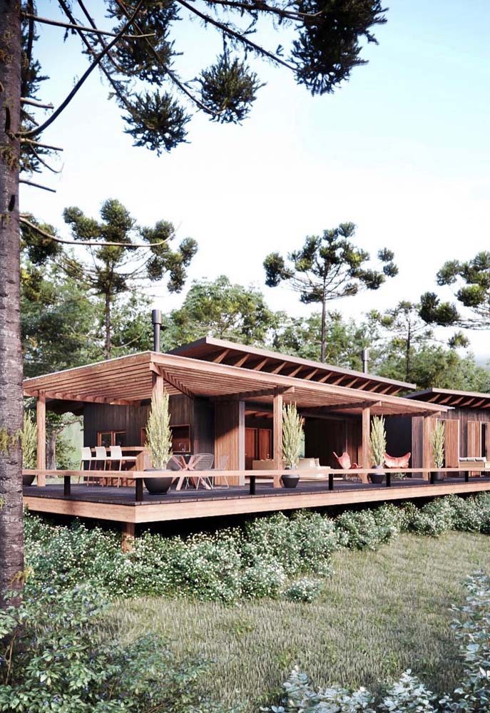 casas de madeira sustentáveis