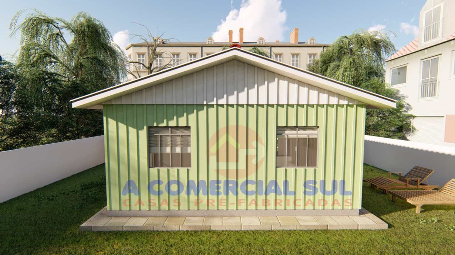 casas de madeira pré-fabricadas baratas