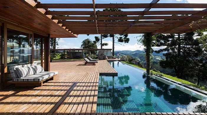 projetos de casas em terrenos inclinados montanha