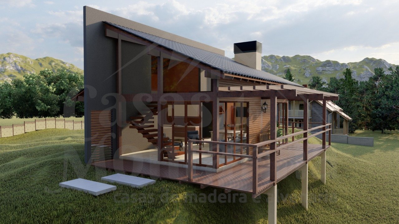 construção sustentável em montanha