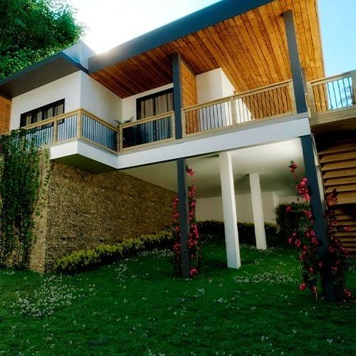 como construir casa em terreno declive