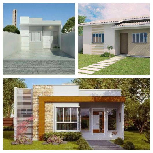 casas modernas pequenas 3 quartos