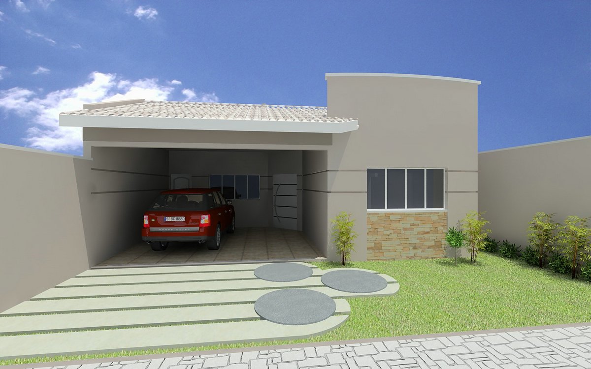 casas modernas pequenas 3 quartos