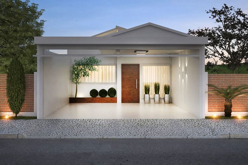 casas modernas pequenas 2 quartos
