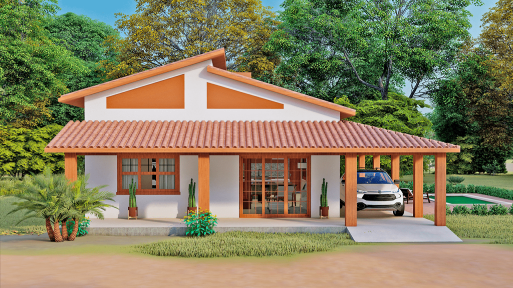 casas simples e bonitas com varanda