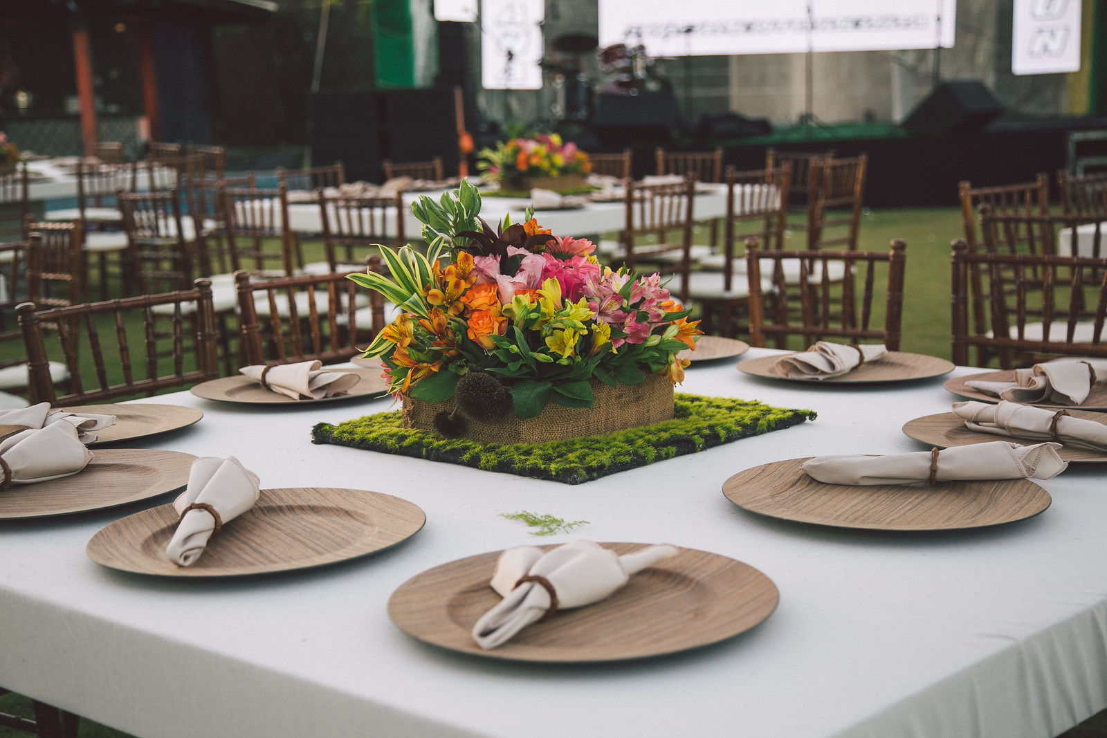 centro de mesa casamento pequeno