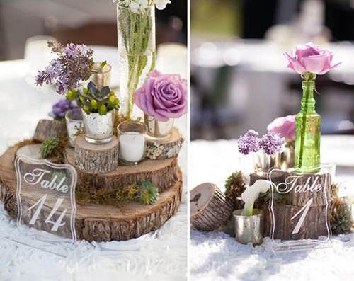 como fazer centro de mesa rústico simples com garrafas