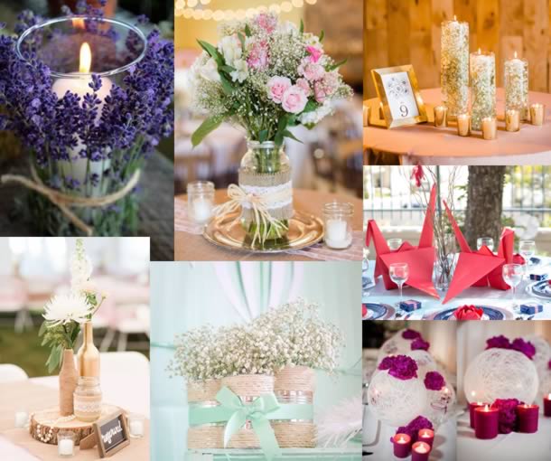 centro de mesa casamento rústico simples