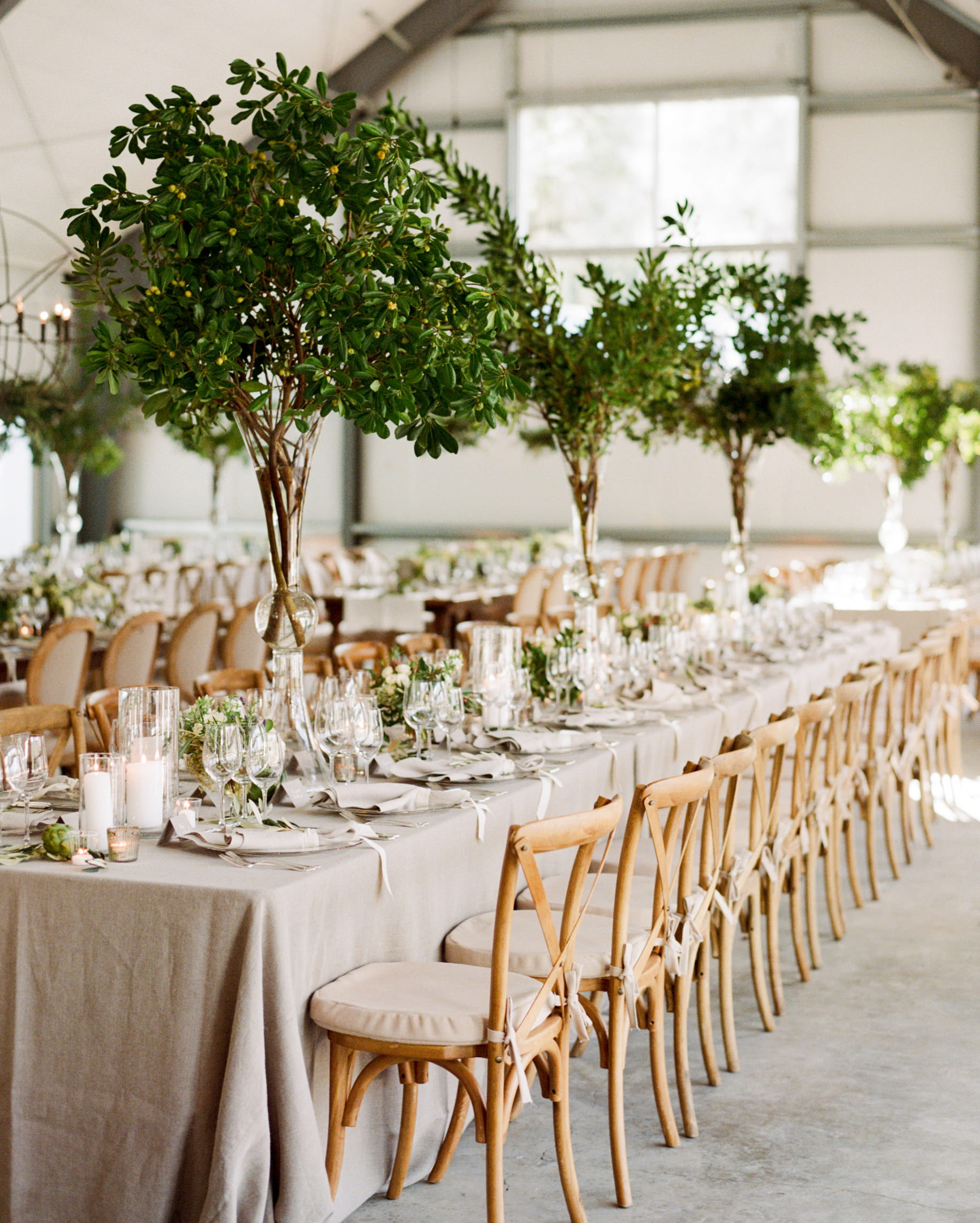 centro de mesa rústico simples vs. moderno