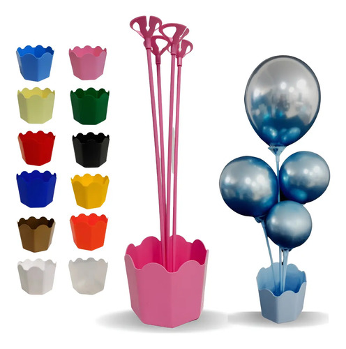 como fazer centro de mesa com balão