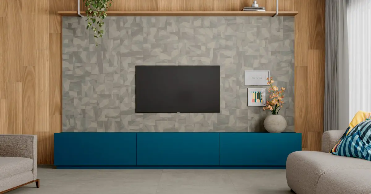 Ideias de decoração com cerâmica na sala de TV