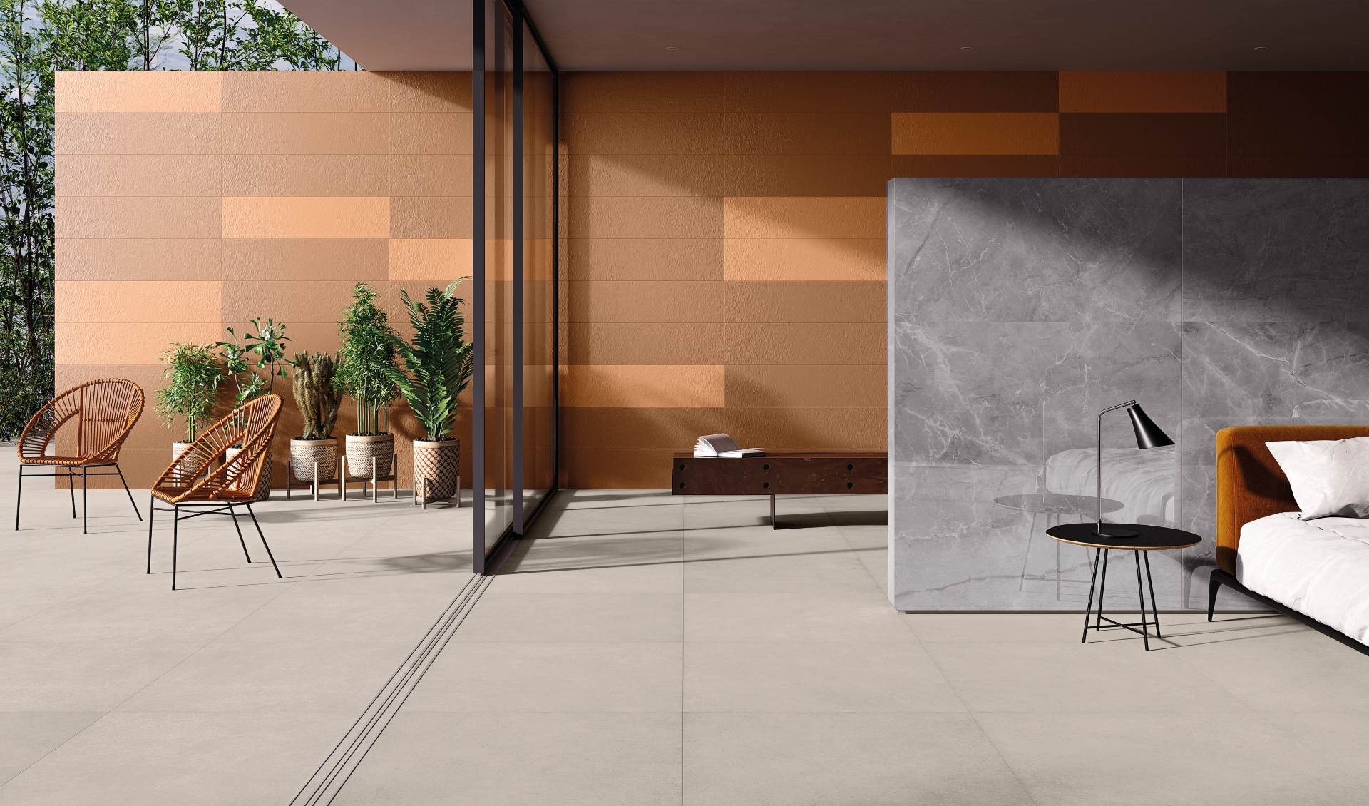 Revestimento 3D para painel de TV