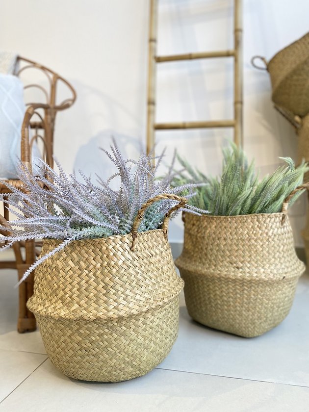 10 ideias criativas cesto de palha grande decoração