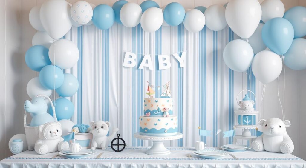 cha de bebe menino decoração