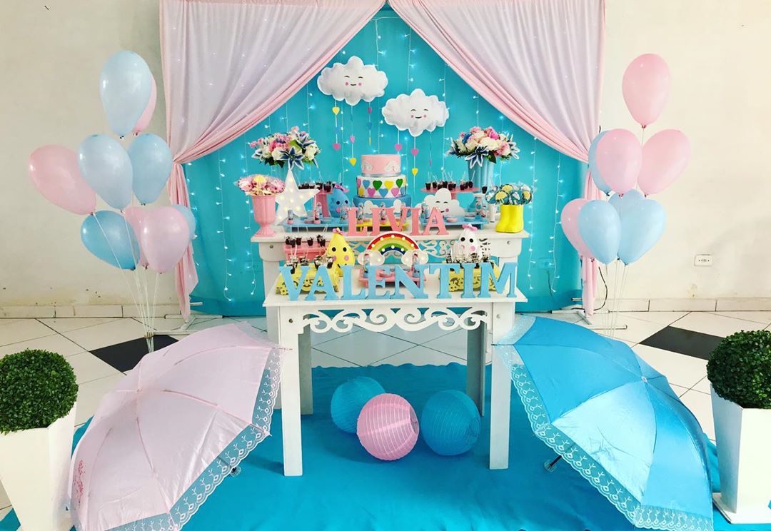 chá de bençãos decoração