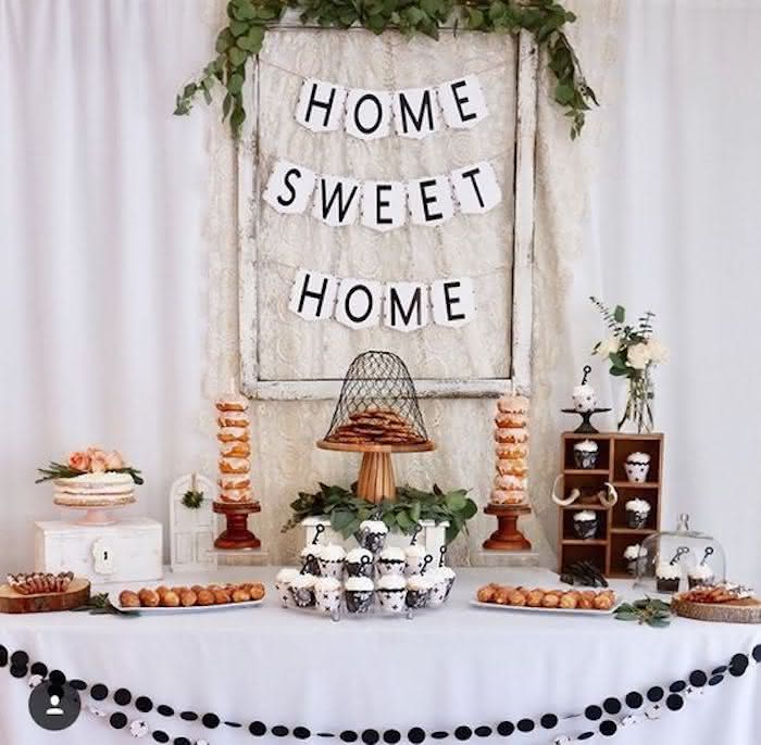 cha de casa nova decoração