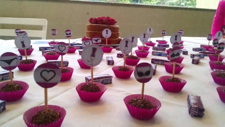 cha de langerie decoração