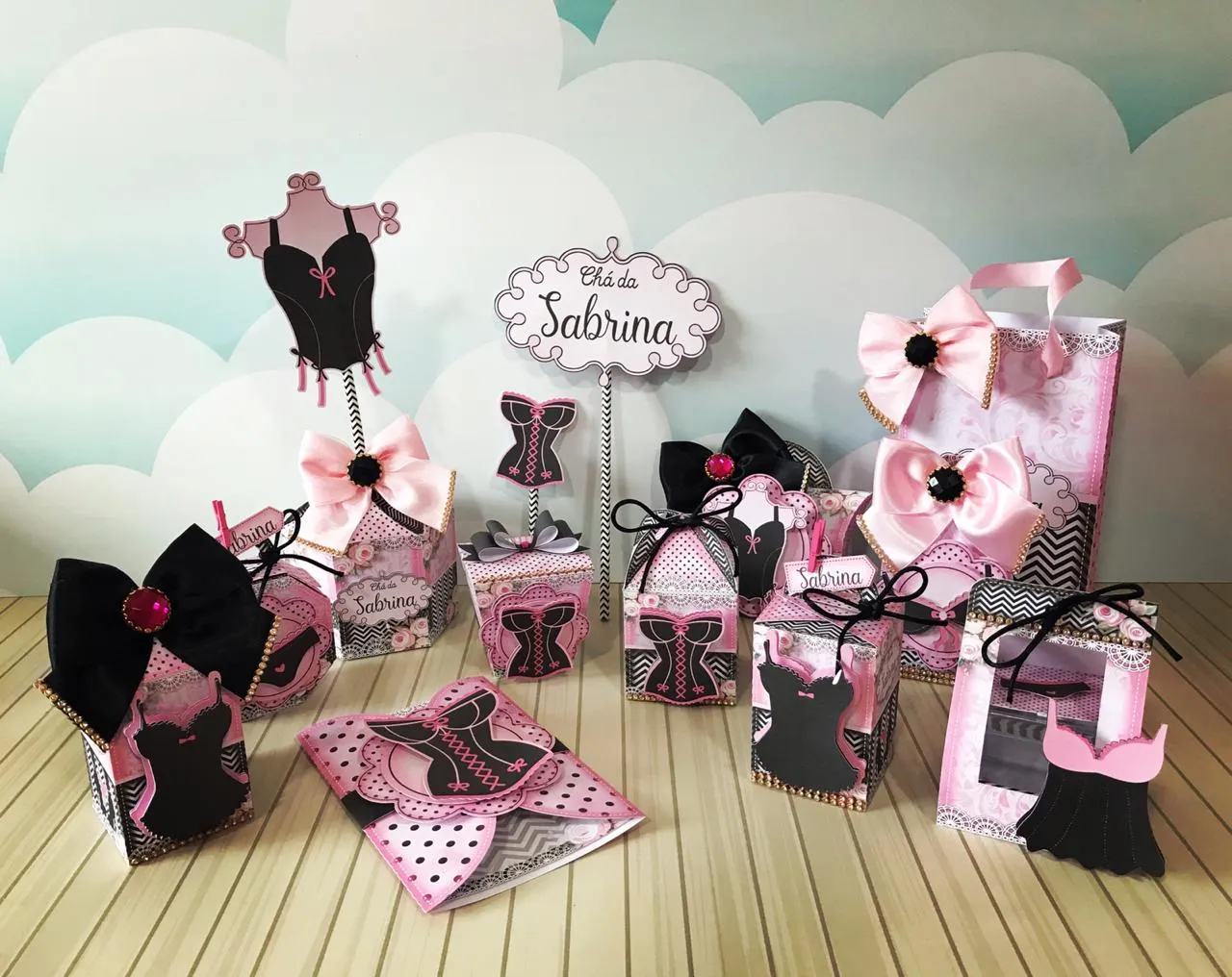 cha de langerie decoração